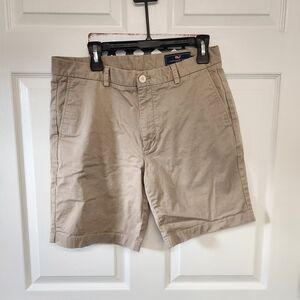 Vineyard Vines Men's Tan Flat Front Chino Shorts
